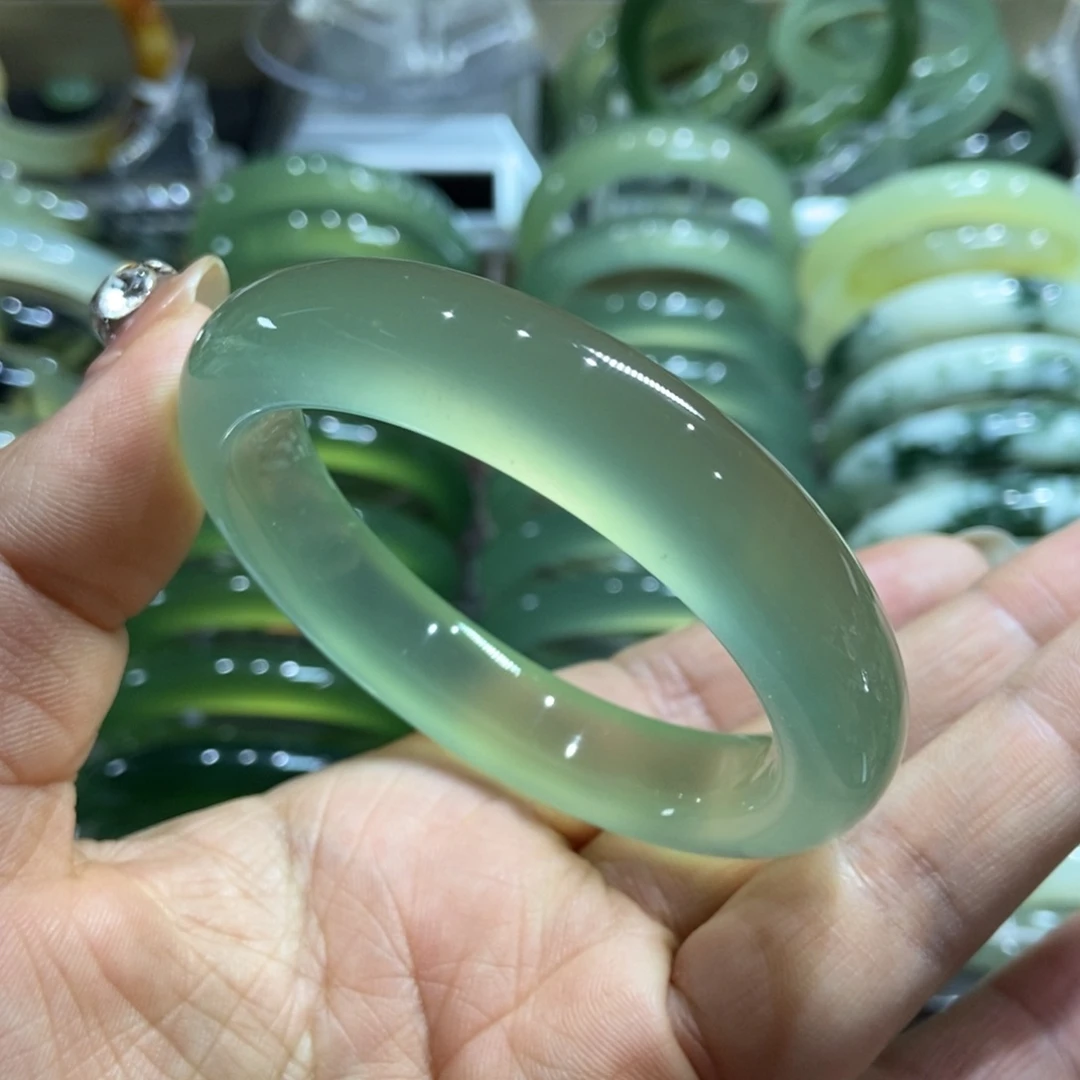 岫玉未镶嵌手镯54.3