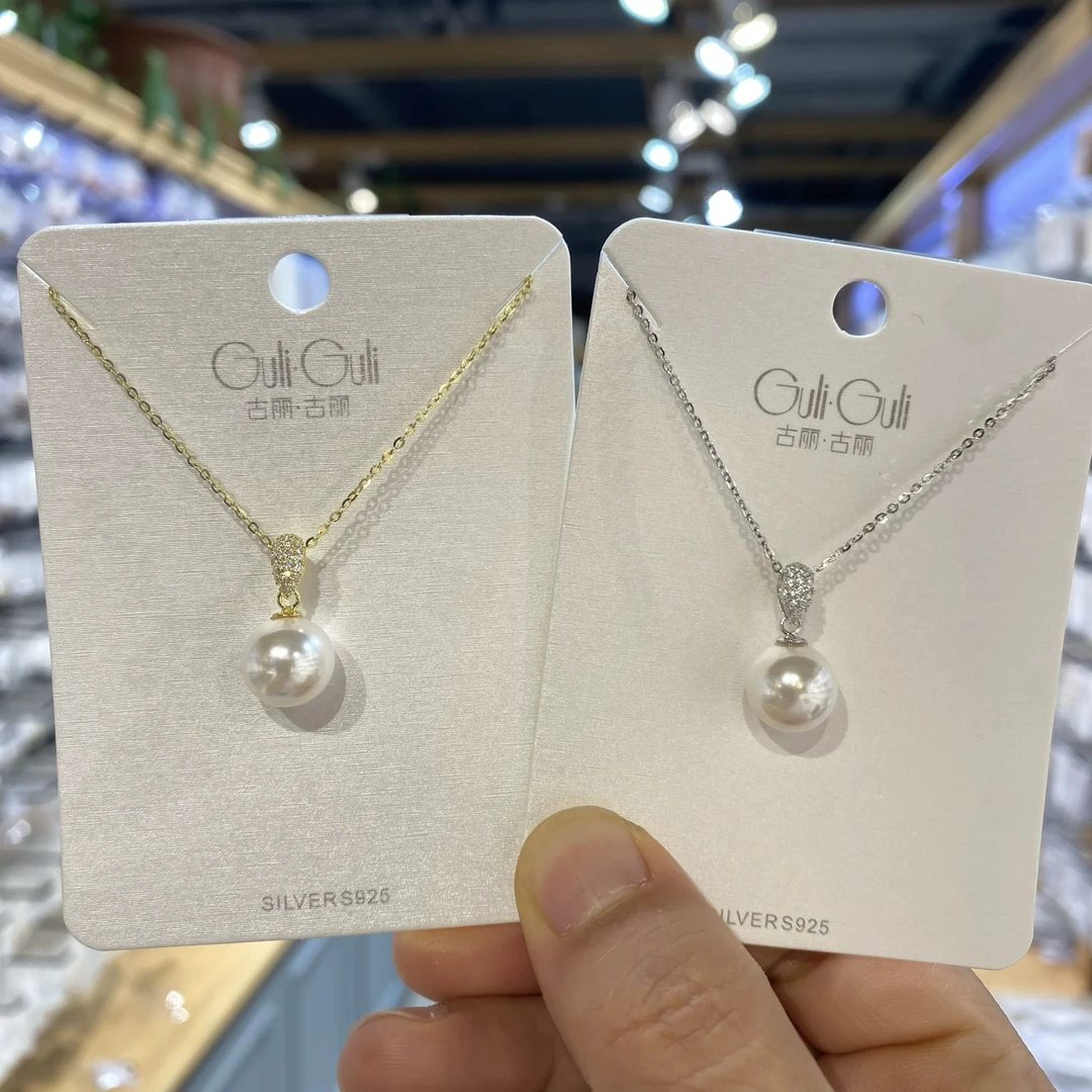 链子925银 01670古丽品牌新款s925纯银10mm项链