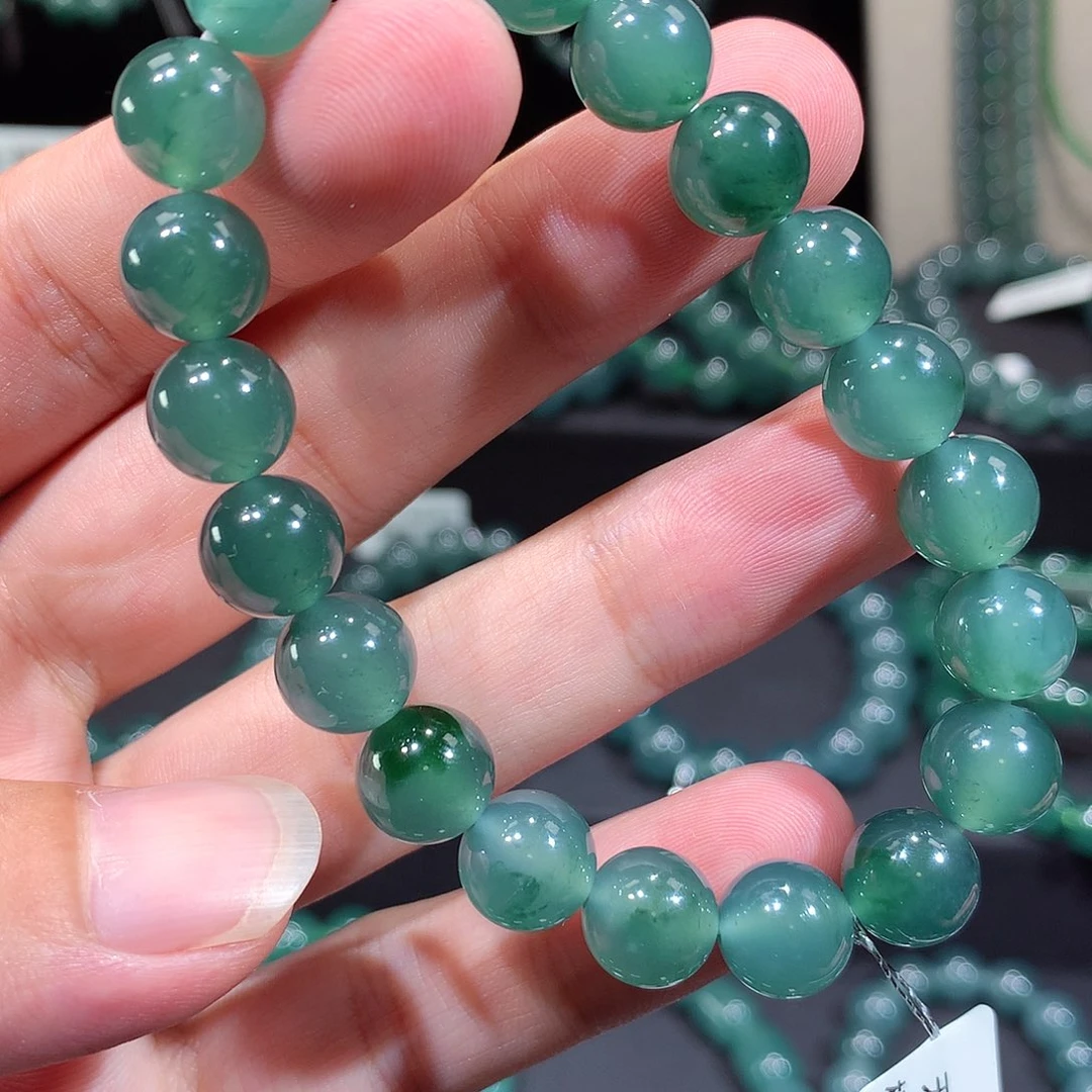 未镶嵌手链翡翠天然a货翡翠手串9.8