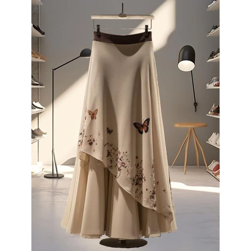 洋气气质显瘦漂亮半身裙2025夏季新款设计感小众百搭名媛风裙子女