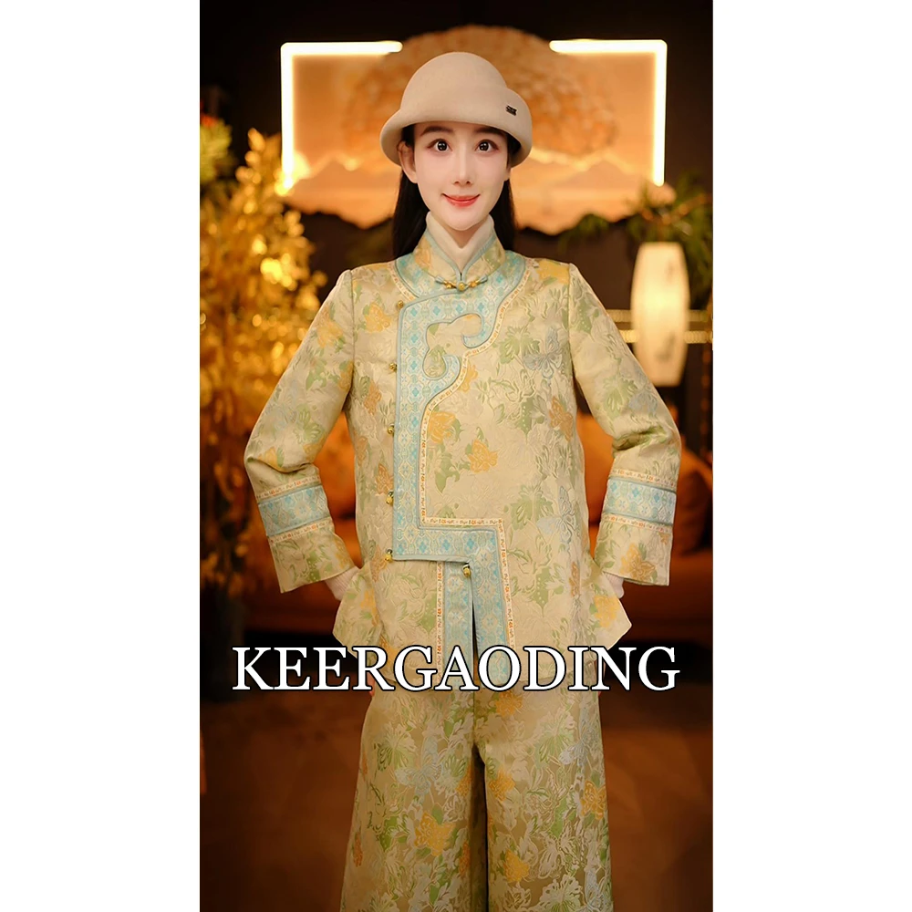 【可儿·高定】芳香非遗宋锦高端新中式国风自带茶香外套WH-0007