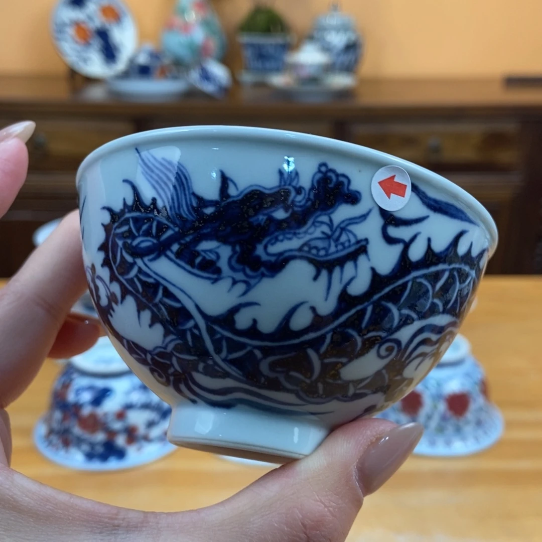 手绘现代茶具非古董