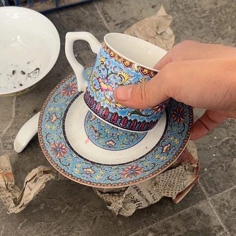 其他瓷咖啡杯一套