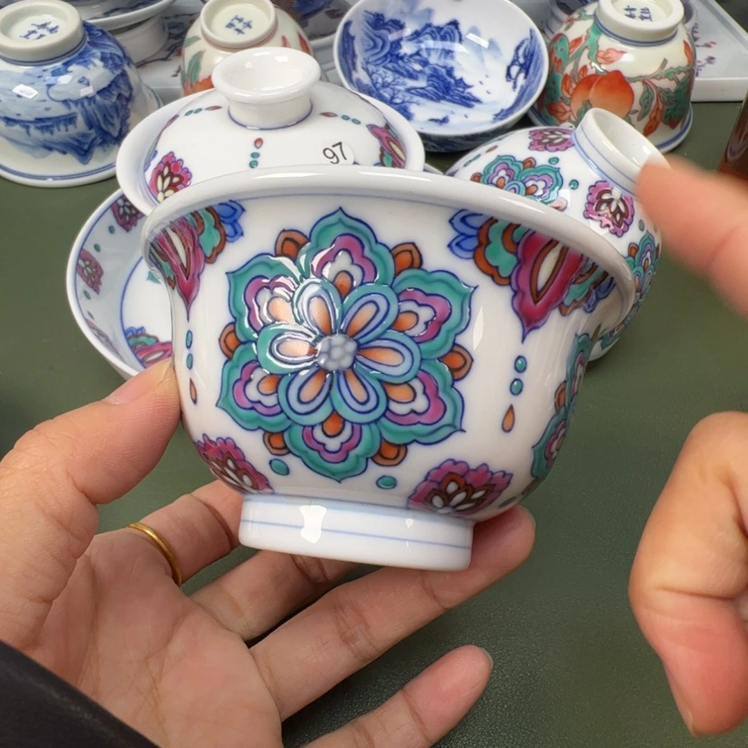 陶瓷景德镇纯手工纯手绘茶具木木82