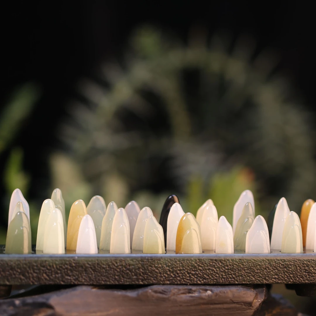 和田玉三十大山摆件