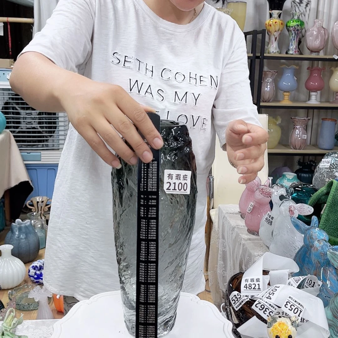 2100 家悦美居琉璃花瓶瑕疵