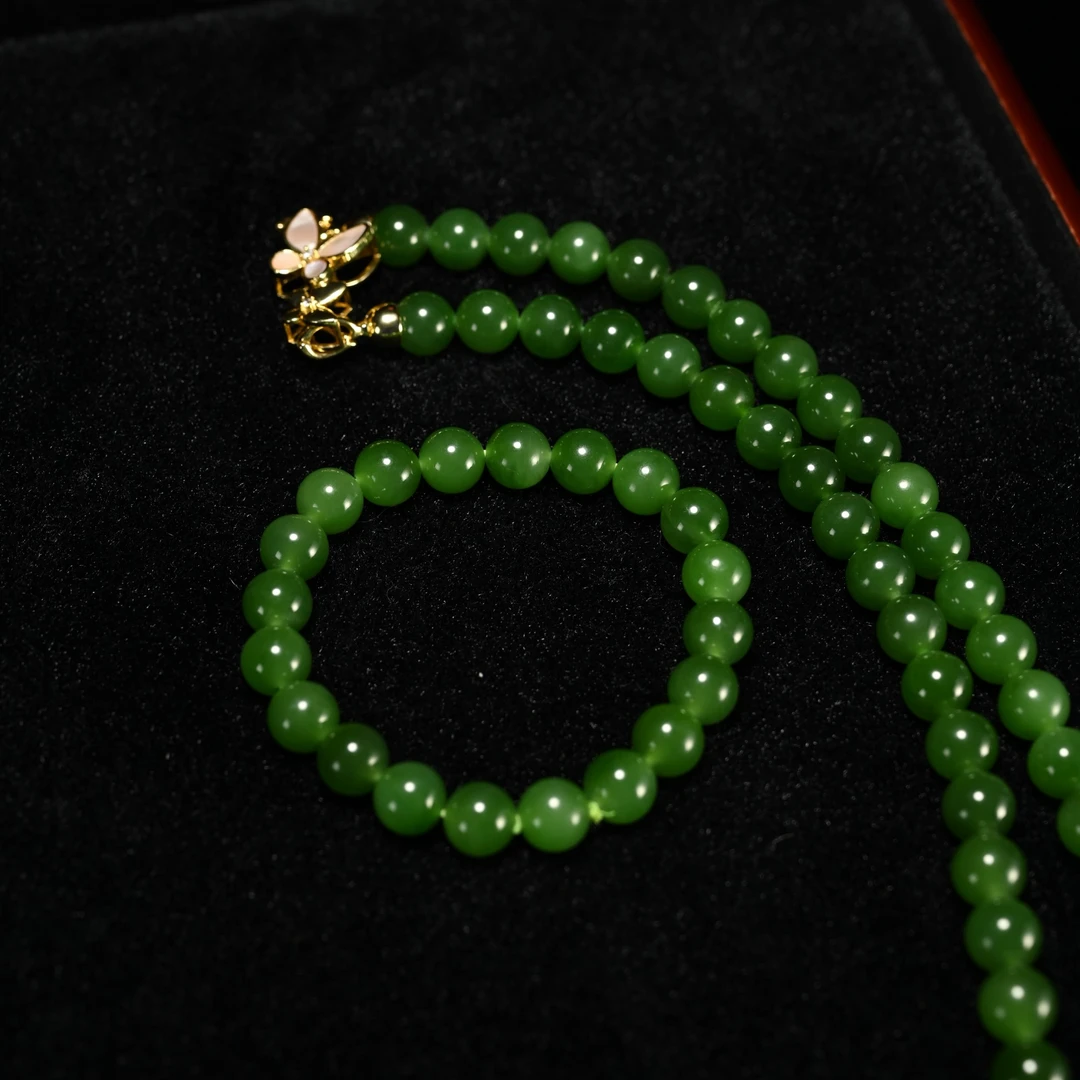 LOT8848 2512050155和田玉碧玉手串项链/保利