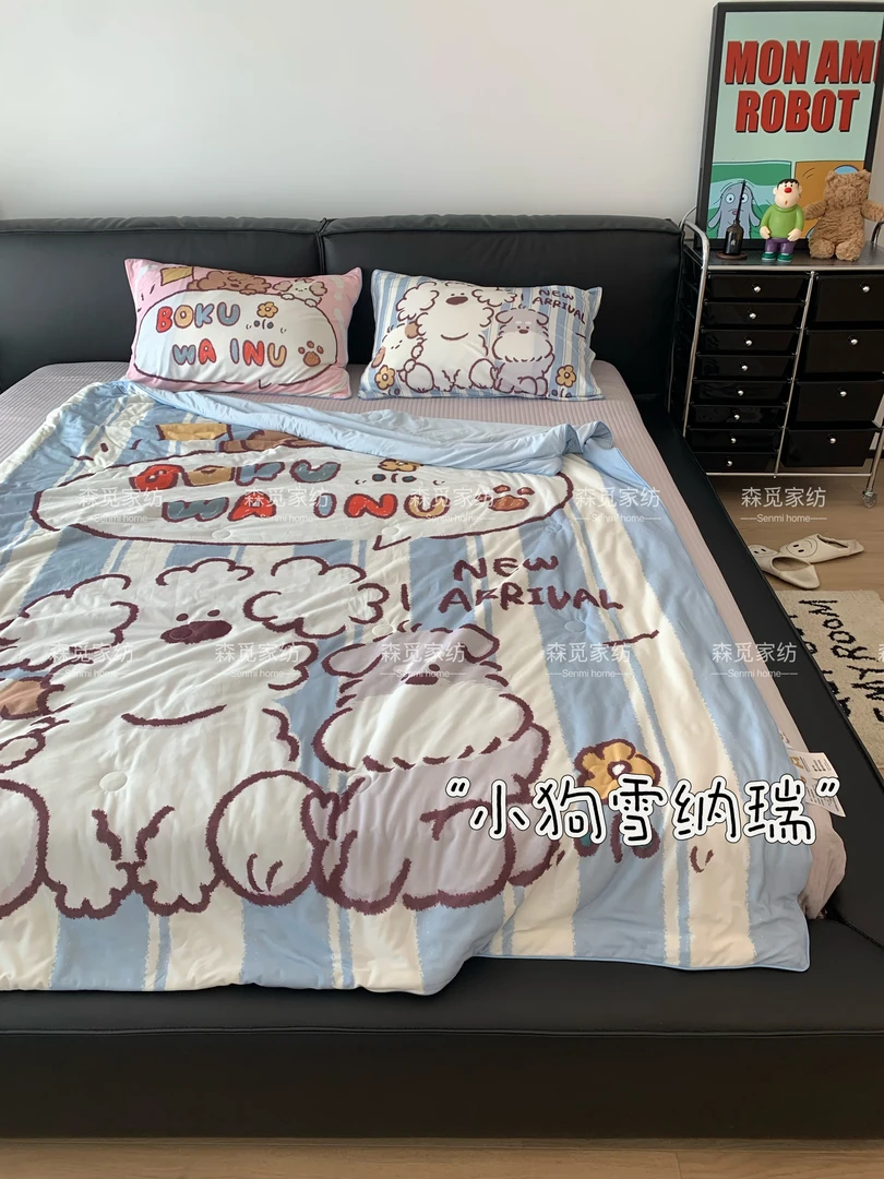 森觅家【夏季单品】设计师款数码印 单品夏凉被 可机洗卡通系列