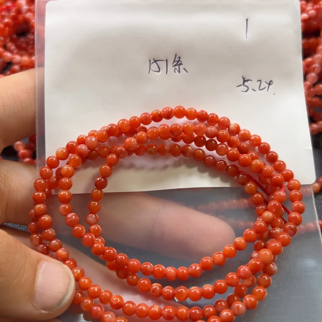 南红玛瑙串未镶嵌