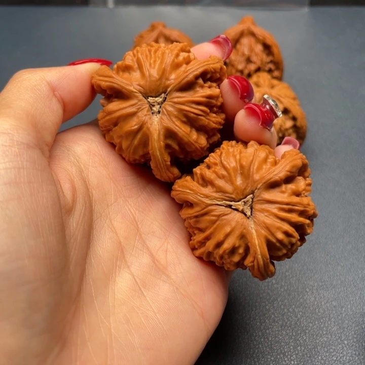 文玩核桃吊坠夏**海白狮子