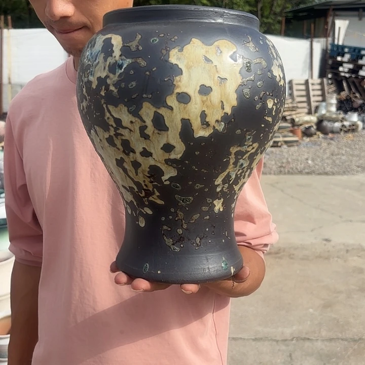 油画鱼尾一个口径16高度27