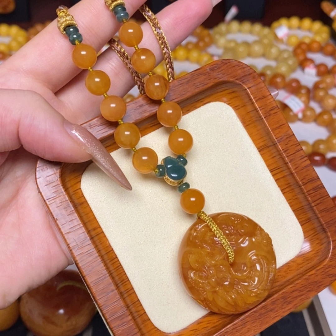 【闪购商品】蜜蜡颈饰未镶嵌项链