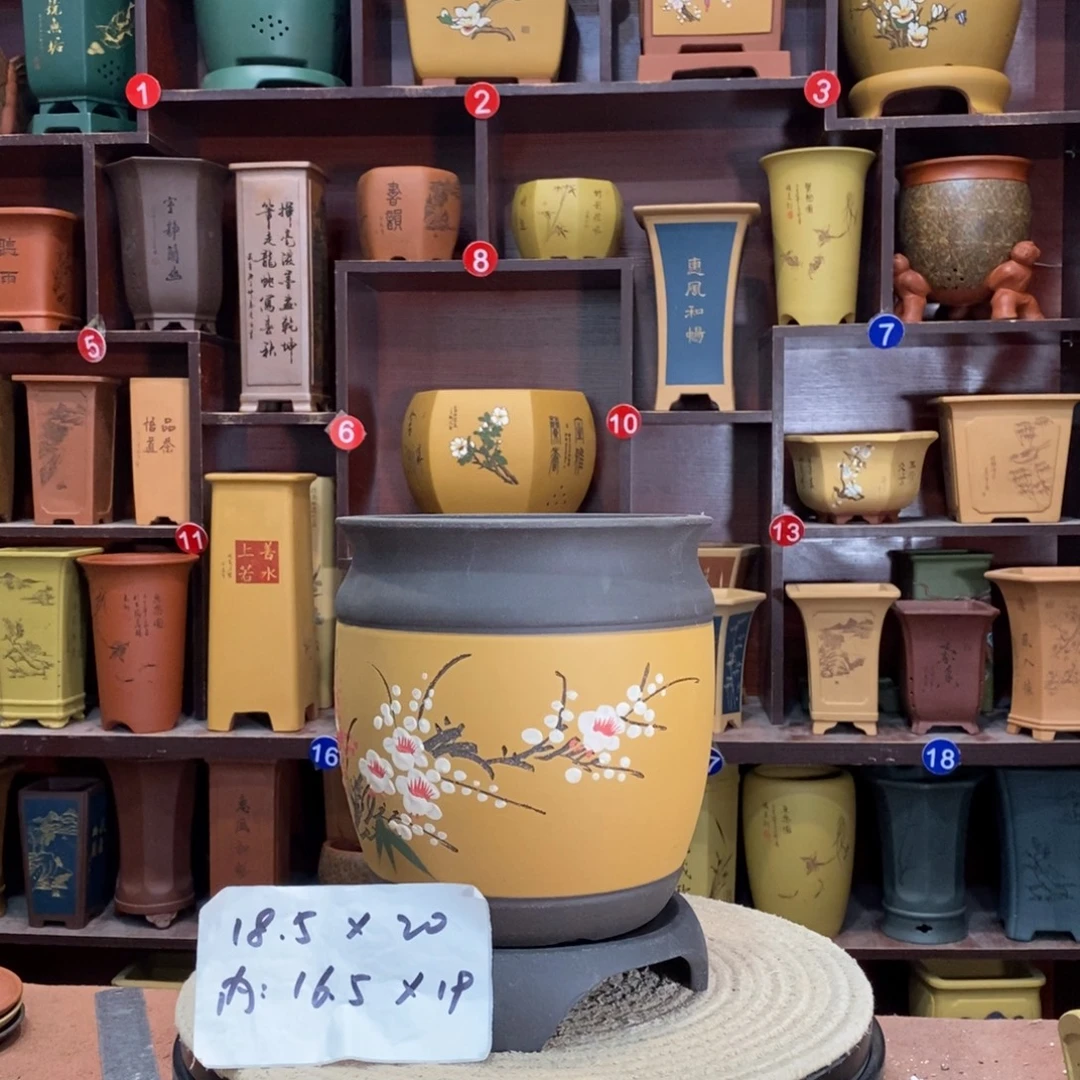 紫砂艺术紫砂花盆