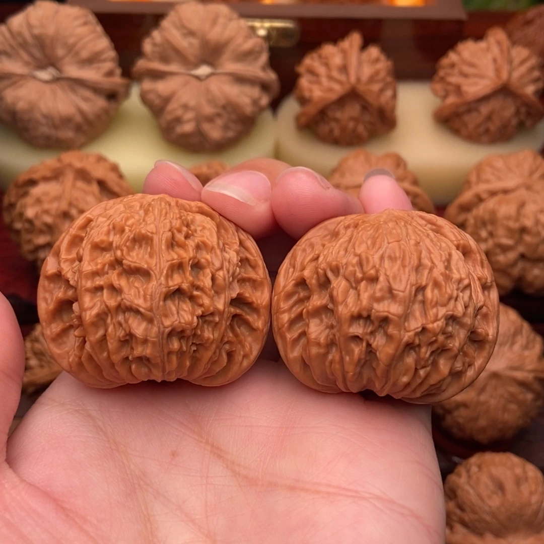 {***}文玩核桃把件精品山地磨盘41