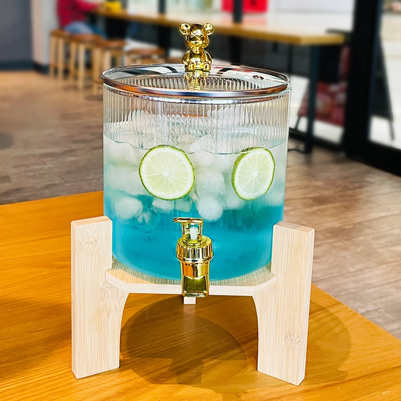 轻奢可乐桶带龙头调酒桶耐高温水果茶桶大容量啤酒桶家用冷饮桶