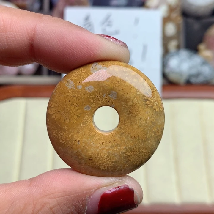 硅化珊瑚（珊瑚玉）颈饰未镶嵌