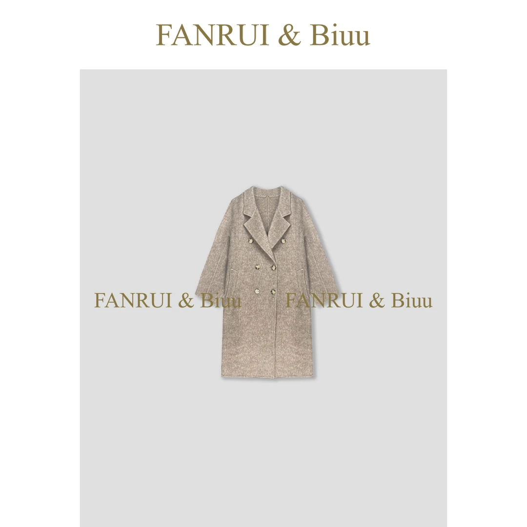 FANRUI/泛芮「麓暖」绵羊毛秋冬新款轻奢时髦高级感羊绒大衣B17281