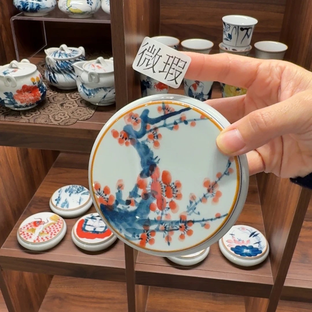 釉下彩纯手绘微瑕