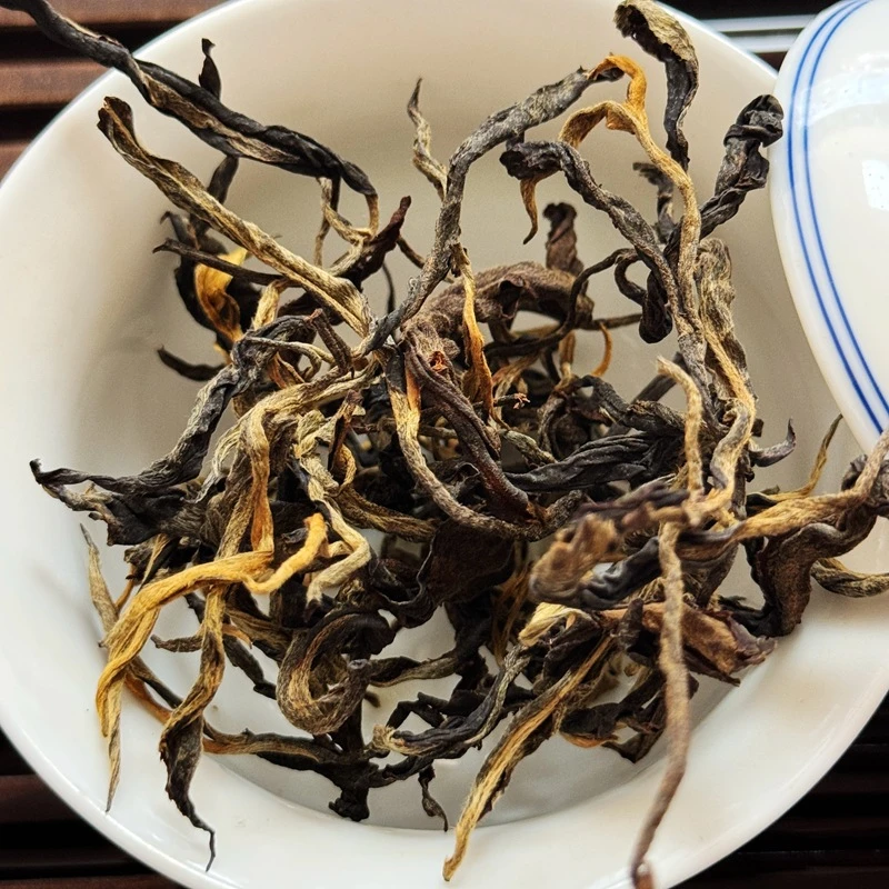 2023年大朝山谷花红茶晒红混采大叶种老品种红茶花蜜香果香馥郁甜