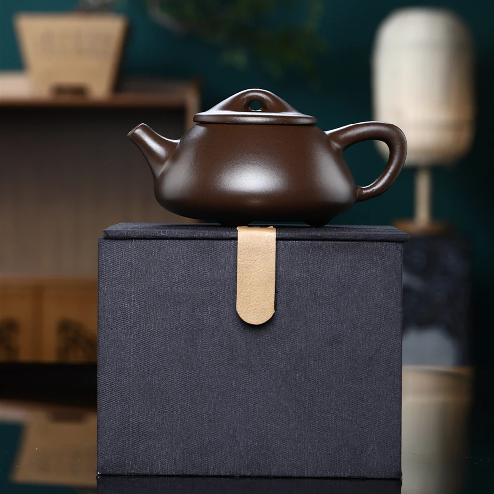 紫泥景州石瓢紫砂壶手工原矿球孔过滤泡茶壶高档礼品厂家批发茶具