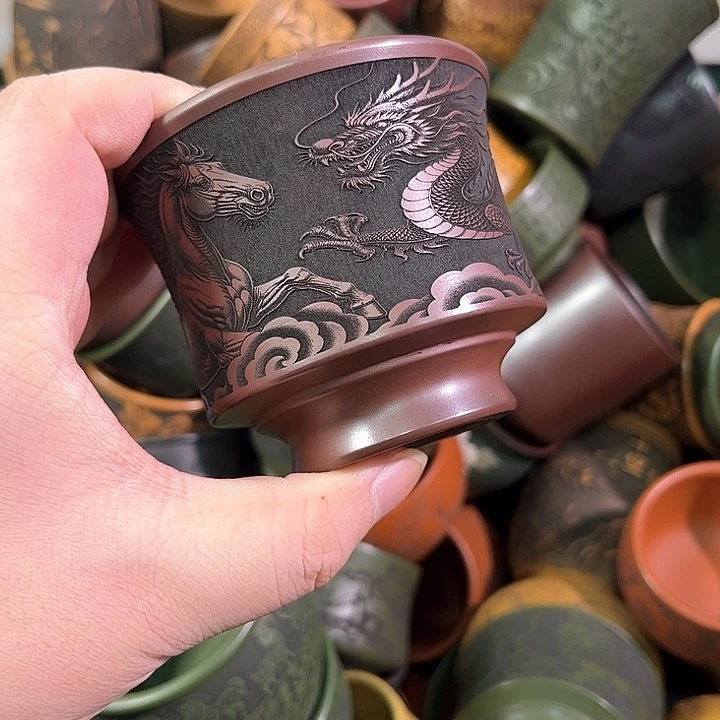 茶杯紫砂全手工紫砂主人杯