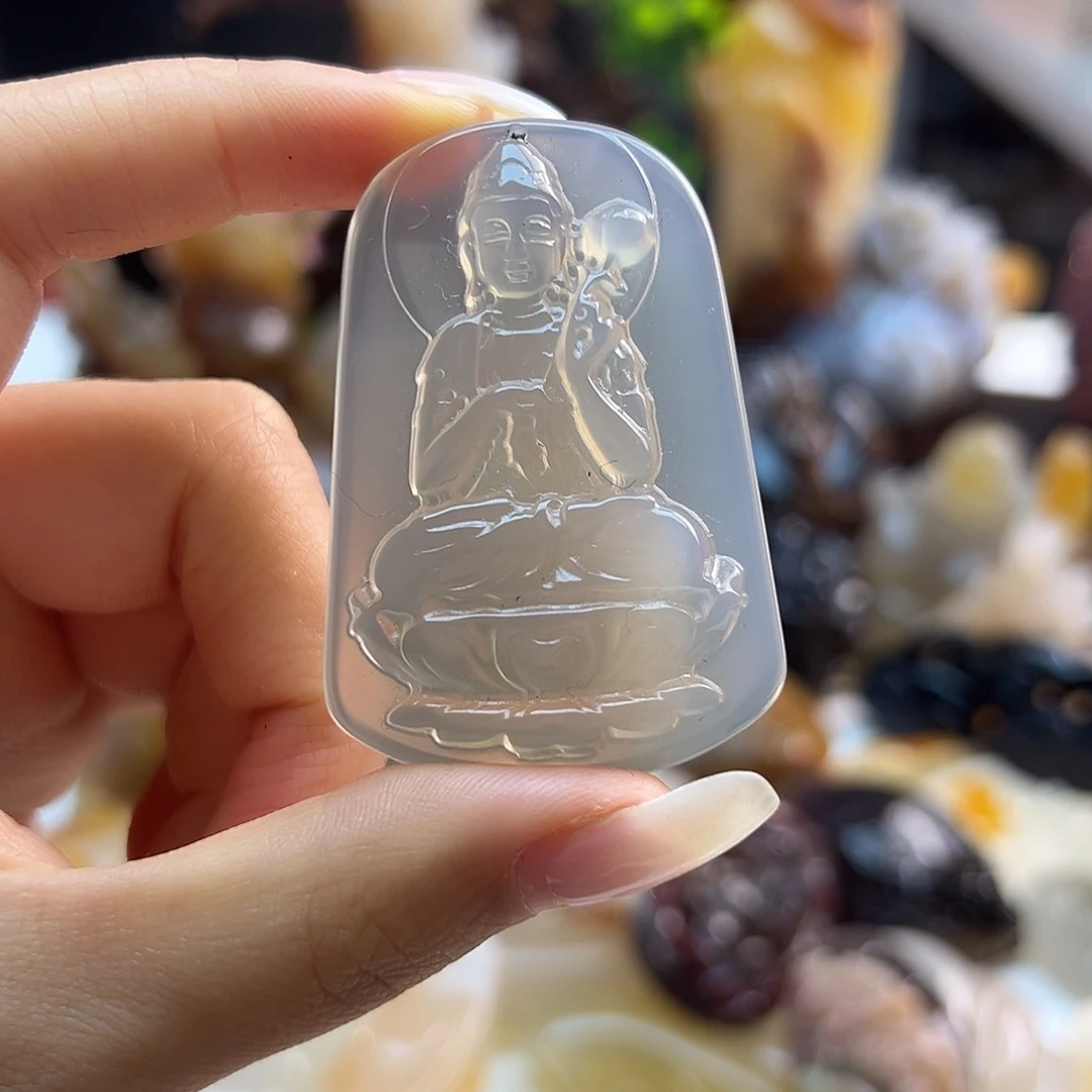 玛瑙/玉髓未镶嵌吊坠(不含链)