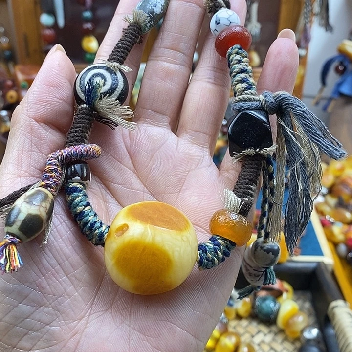 蜜蜡未镶嵌项链项链