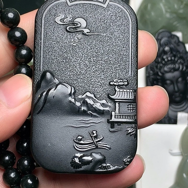 和田玉（青玉）未镶嵌颈饰