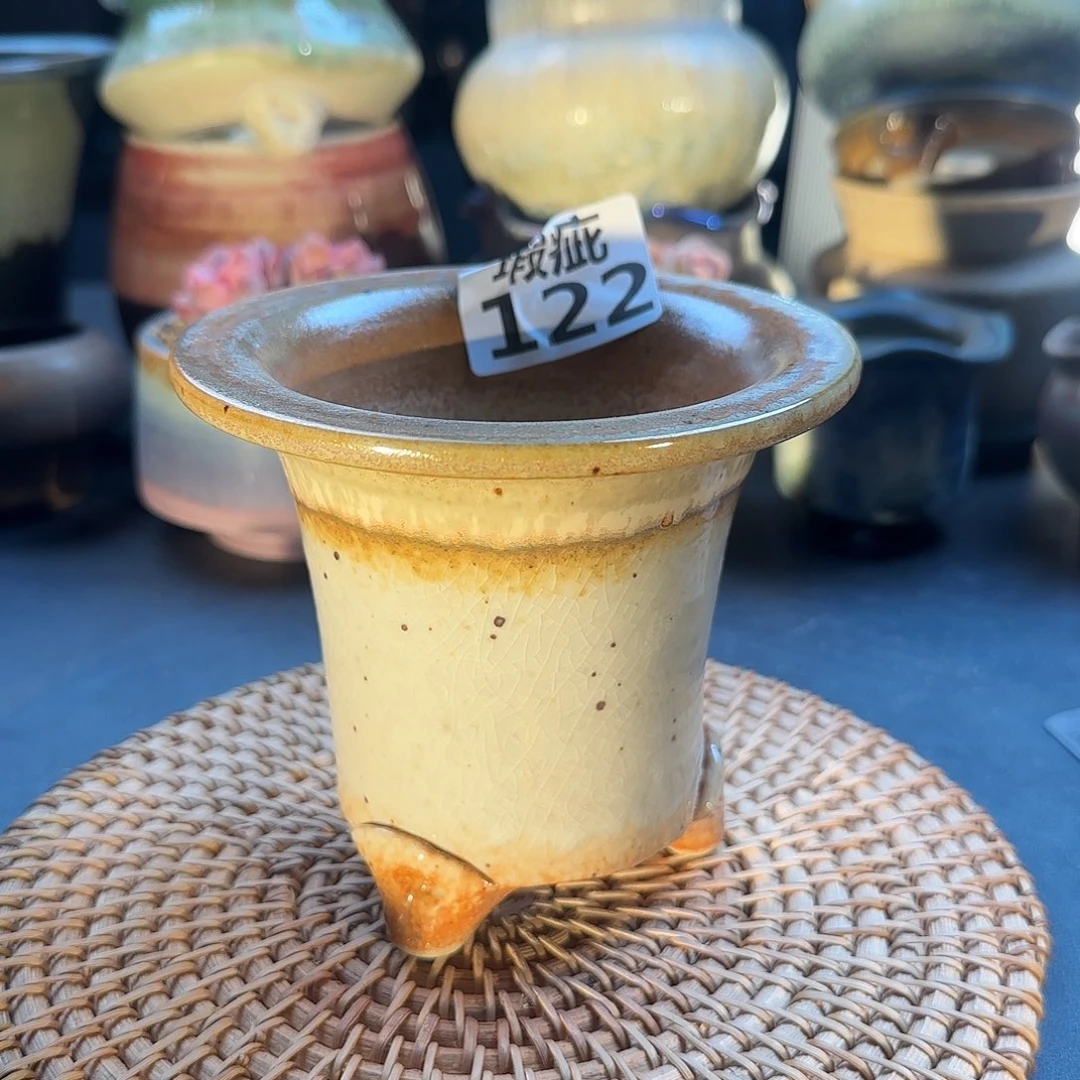 瓷片景德镇手工花盆