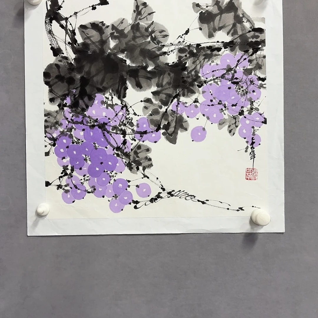 国画亲笔手绘放心去藏