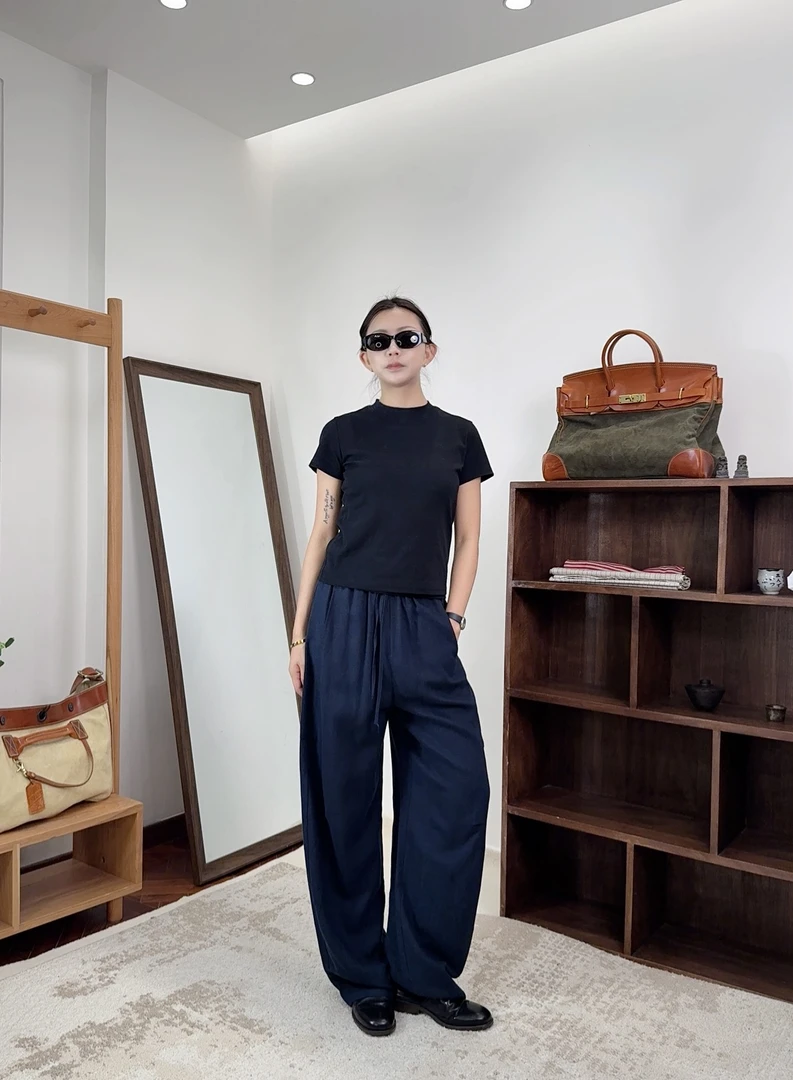 小众设计潮牌买手店男女同款PT 凉感天丝夏日透气汉麻长裤89071