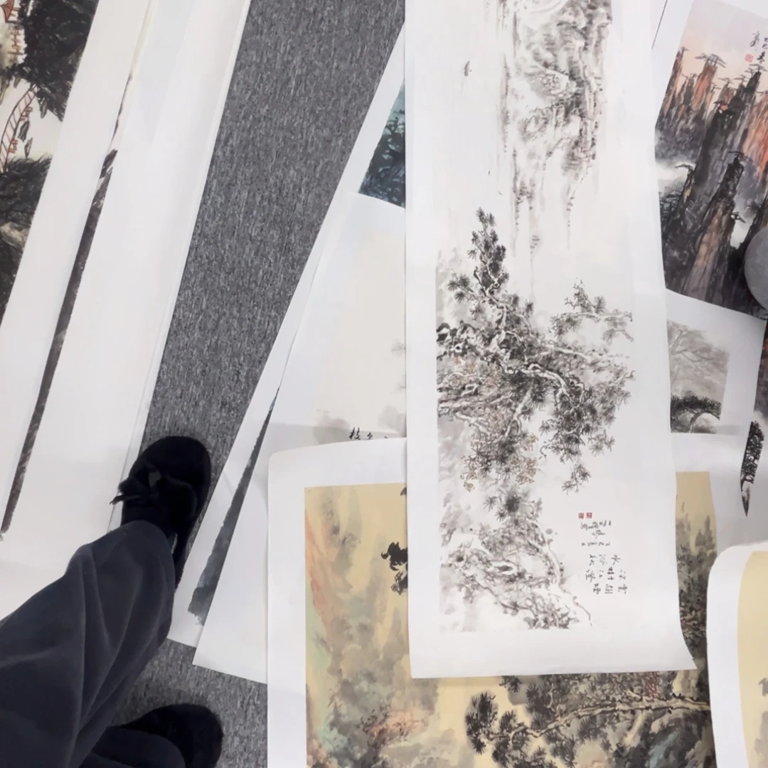 R***q国画绘画作品多次参加