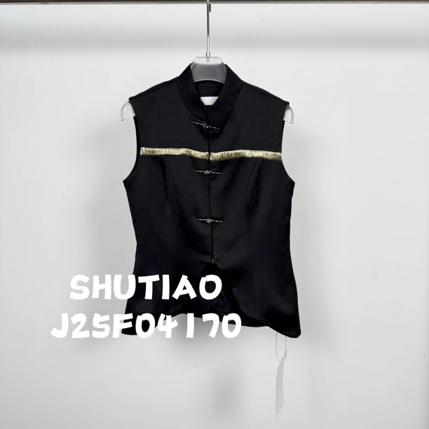 【SHUTIAO】2025夏季：新款小众设计款马甲J25F04170