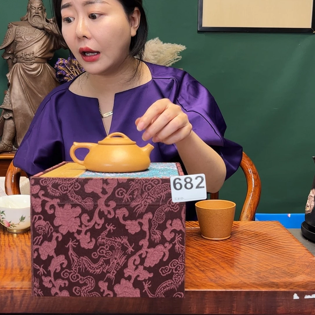 紫砂茶宠石瓢682