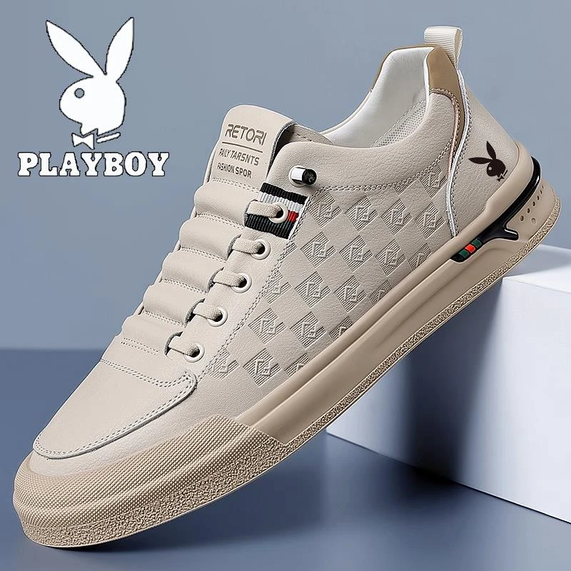 花花公子皮鞋男款爆款2025新款冬季休闲一脚蹬防冬季休闲男款皮鞋