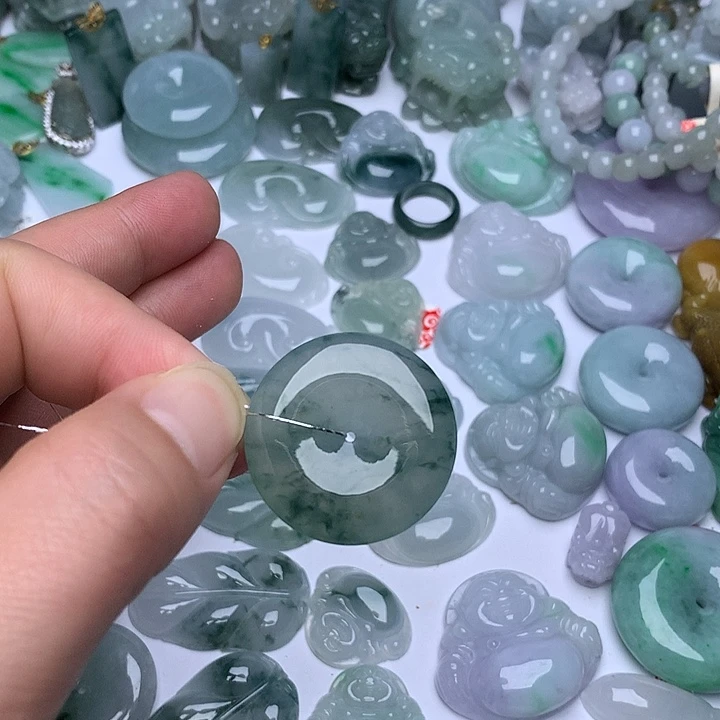 翡翠未镶嵌颈饰天然翡翠