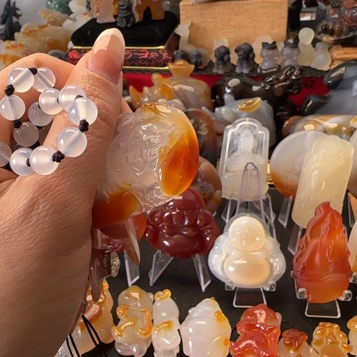 玛瑙/玉髓1未镶嵌谢*豆