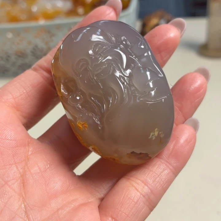 玛瑙/玉髓未镶嵌吊坠(不含链)