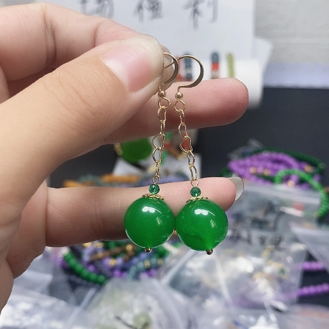 未镶嵌耳钉玛瑙/玉髓93