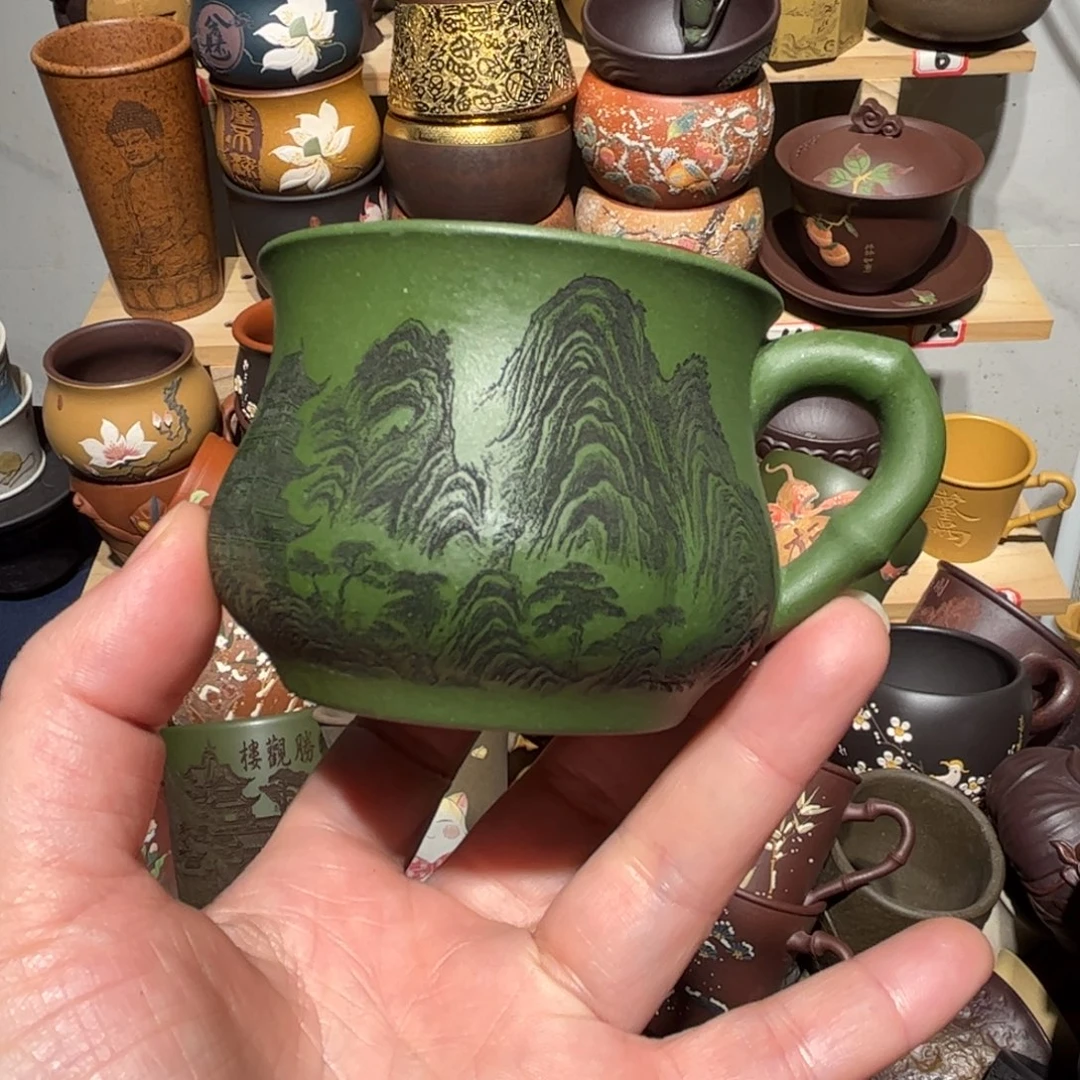 紫砂茶杯宜兴紫砂主人杯