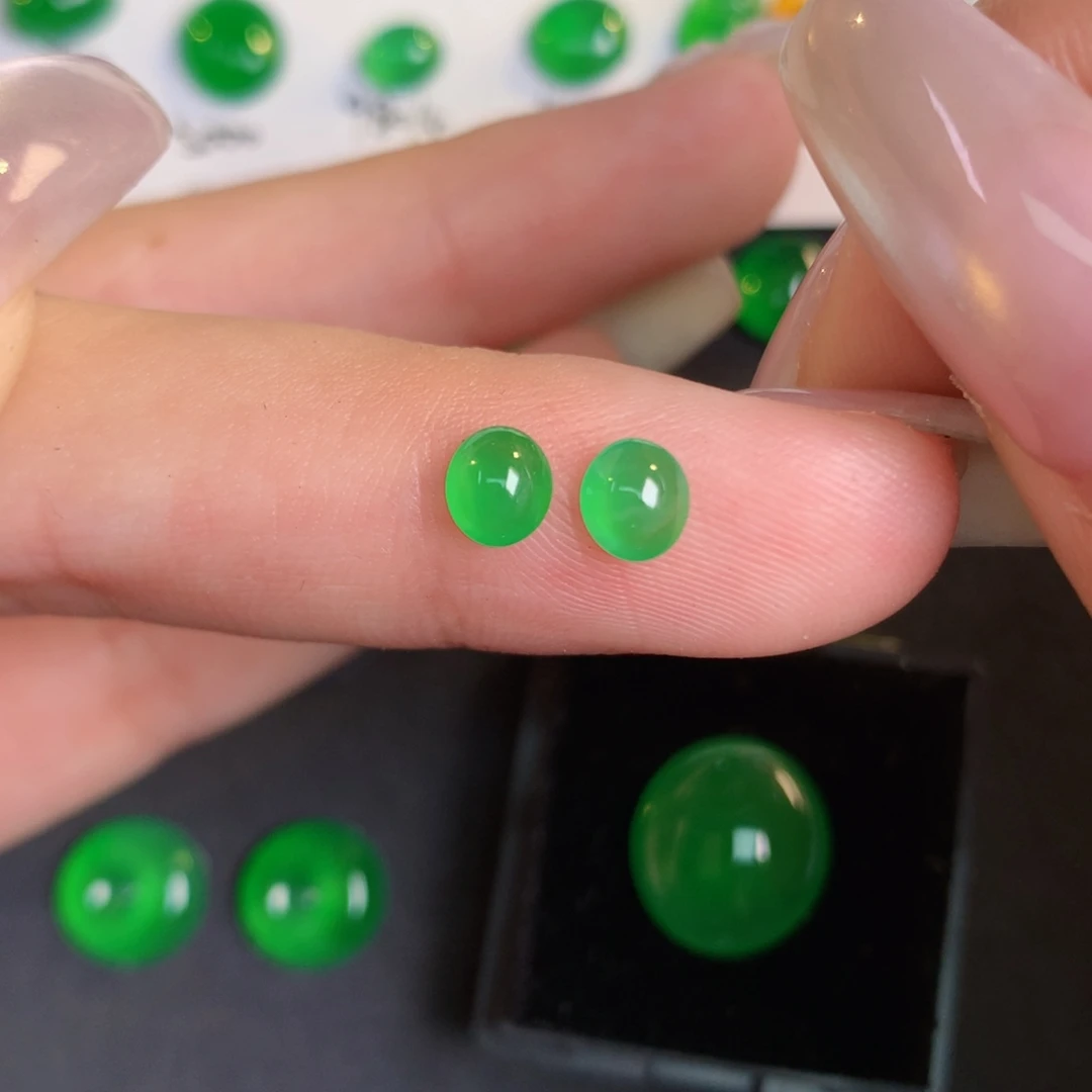 翡翠裸石翡翠翡翠5.07-4.54-2.29