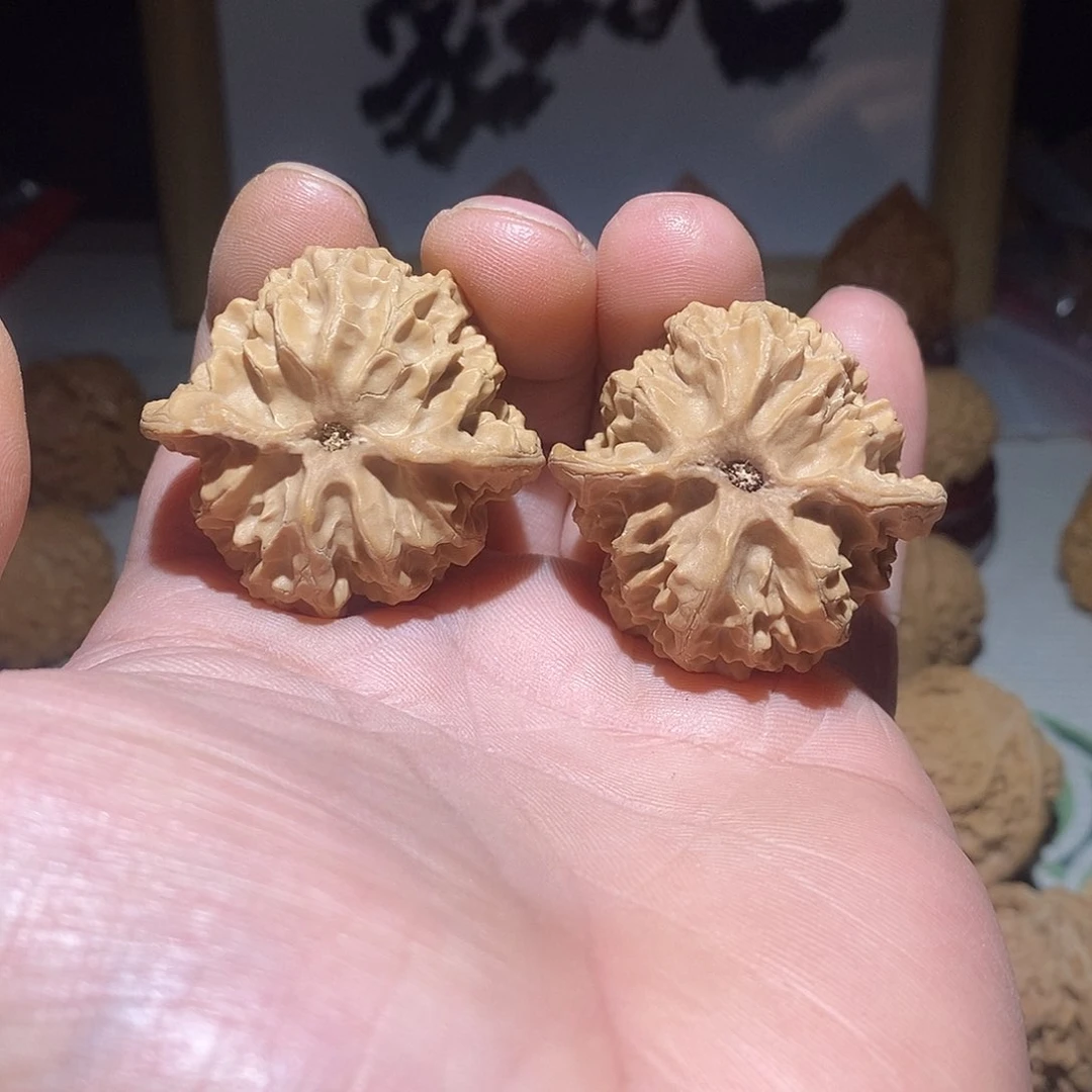 文玩核桃把件40微修苹果园