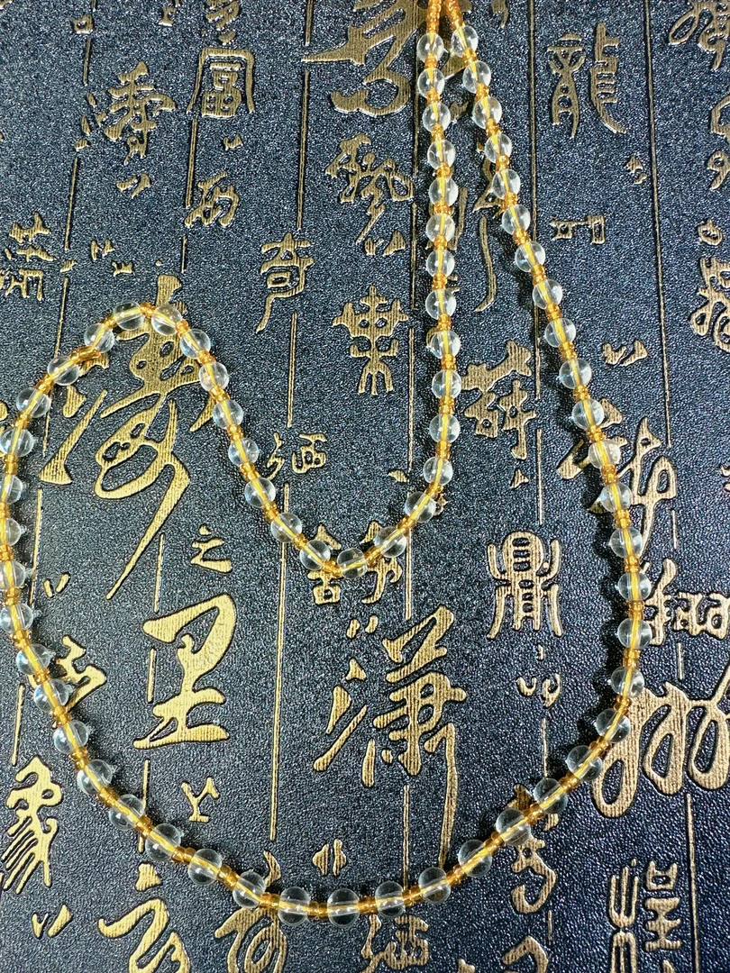 手工抛光珠链555