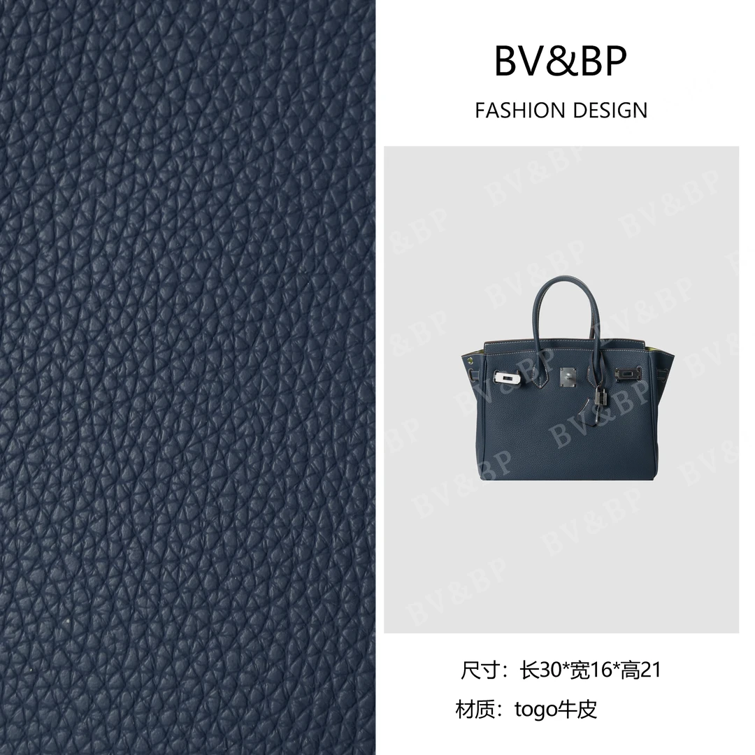 BV&BP· 原创设计 真皮高定手提单肩包  BV6830-蓝拼茴香绿