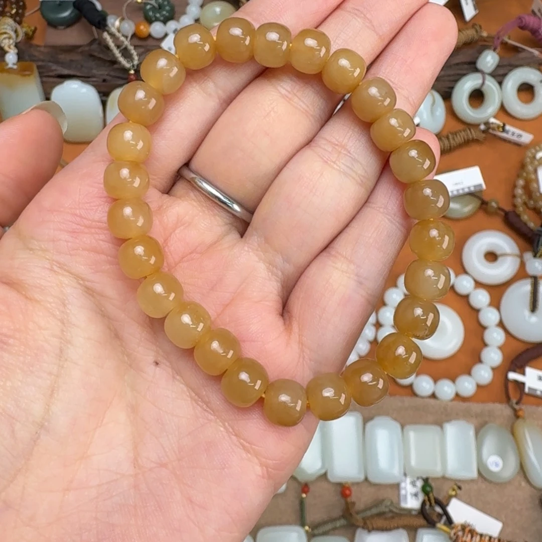 和田玉（糖玉）未镶嵌手链