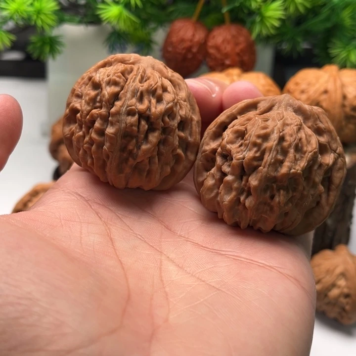 玉***风文玩核桃吊坠43全品四座楼