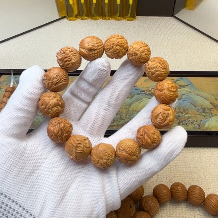 手串猴头核桃你*.瑕疵单颗手串，不退不换