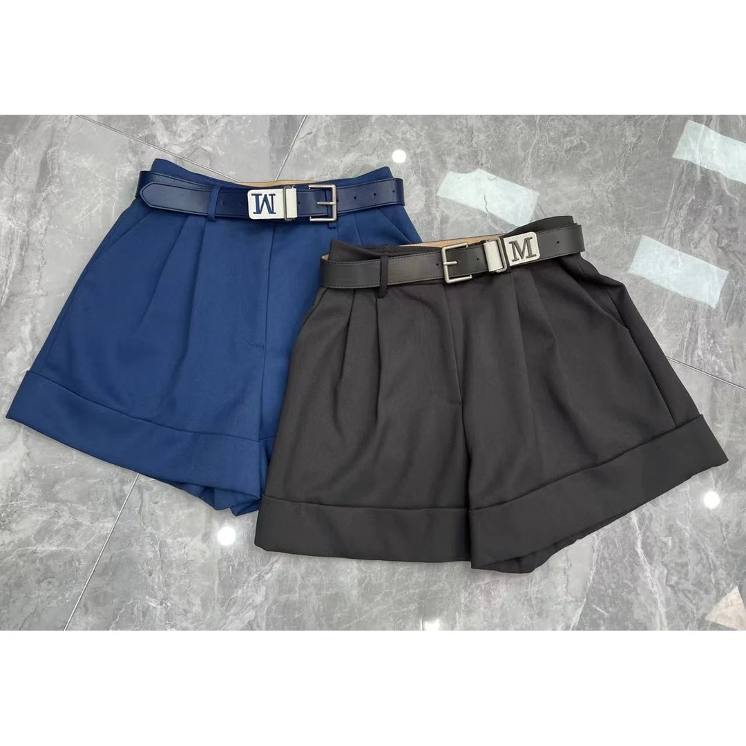 【晨浠定制】新款时尚百搭显瘦设计款短裤两色7298