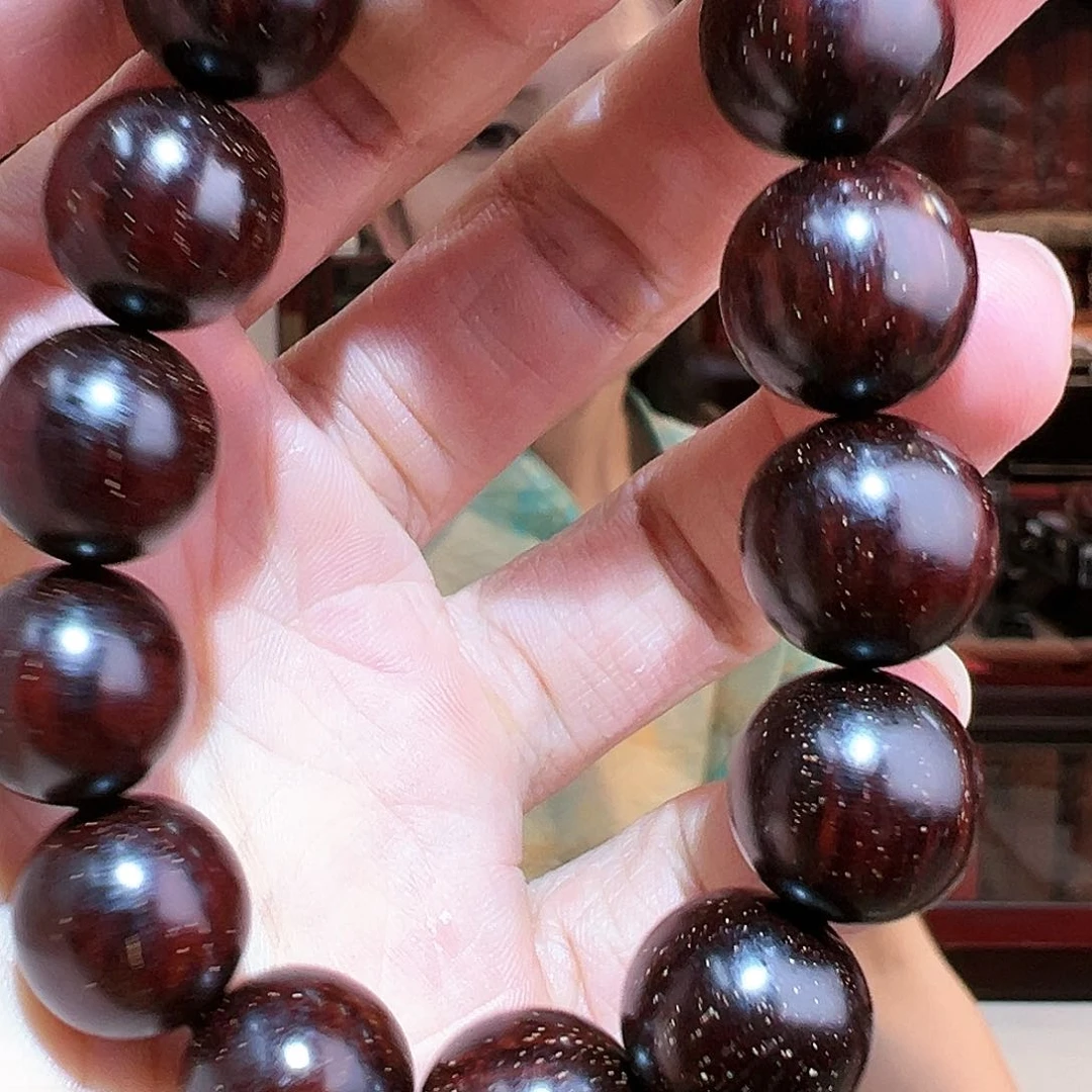 小叶紫檀手串/手链1.5金星紫檀xy15004