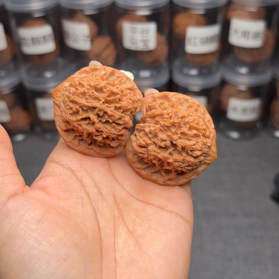 把件文玩核桃桃心星星